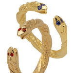 DBLE HEAD SNAKE RING - ELMABLINT.COM